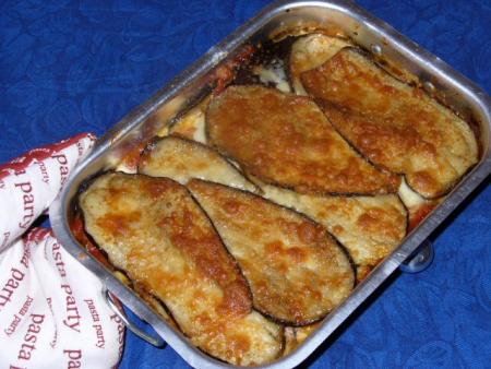 Gratin d�aubergines au parmesan (parmigiana)( plat que j'adore faire)